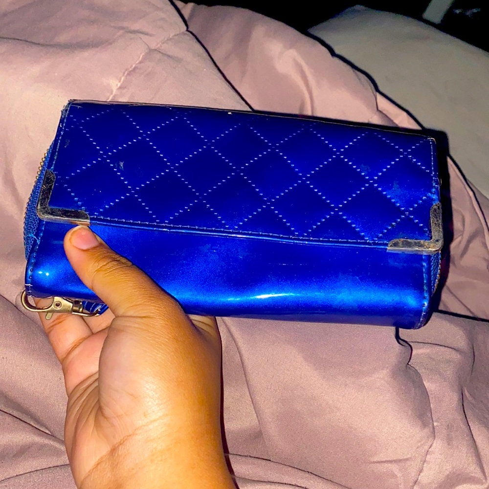 Blue wallet